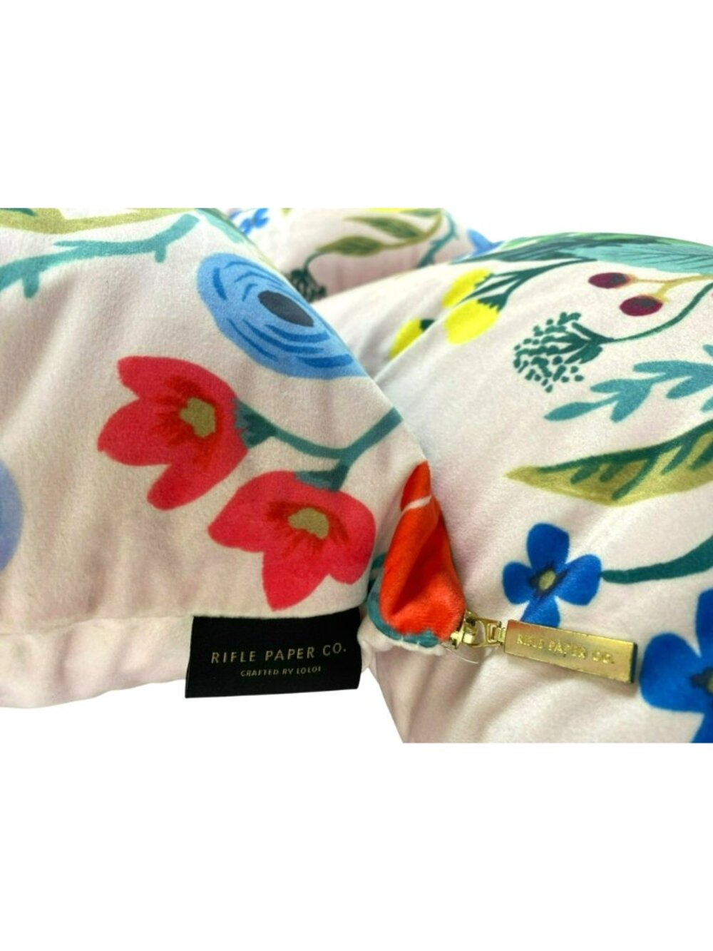 3 Rifle Paper Co Pillows Lumbar Garden Floral w/Polyester Inserts! 13”x21” - Picture 2 of 10